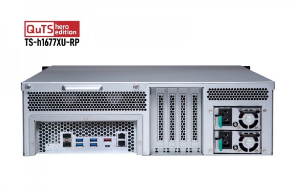 QNAP TS-h1677XU-RP-3700X-32G 16-Bay 16TB Bundle mit 8x 2TB Exos
