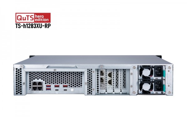 QNAP TS-h1283XU-RP-E2236-32G 12-Bay 108TB Bundle mit 6x 18TB IronWolf Pro ST18000NE000